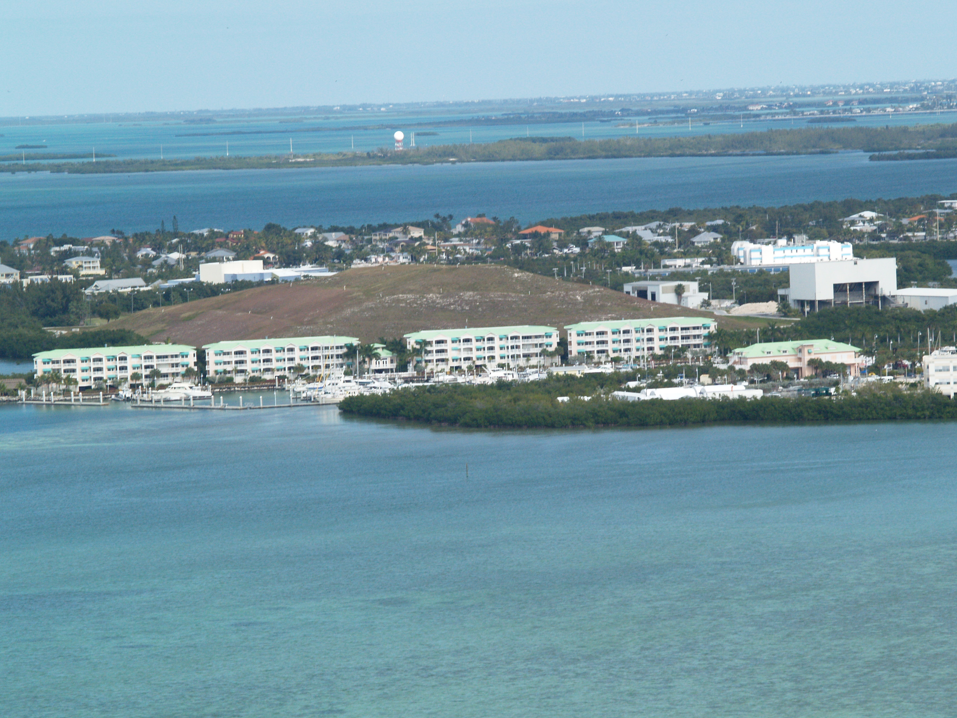 aerial picture of key west sunset marina